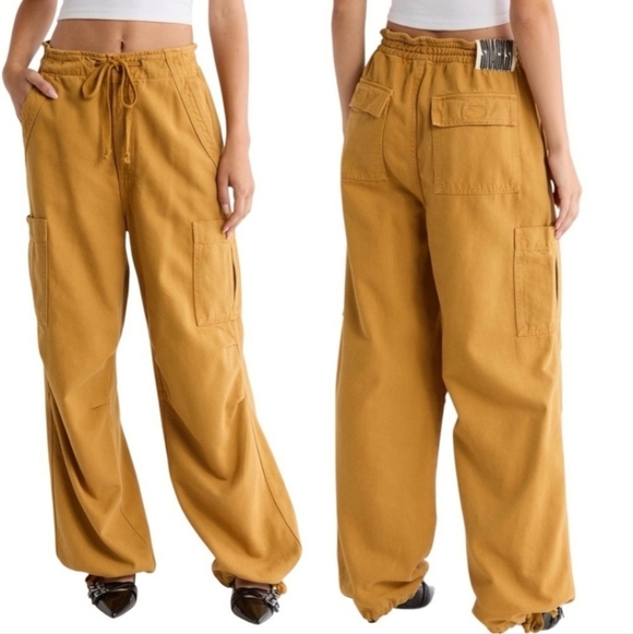 Mother The Munchie Nerdy Cargo Pants Wood Thrush Womens NEW - Picture 7 of 7
